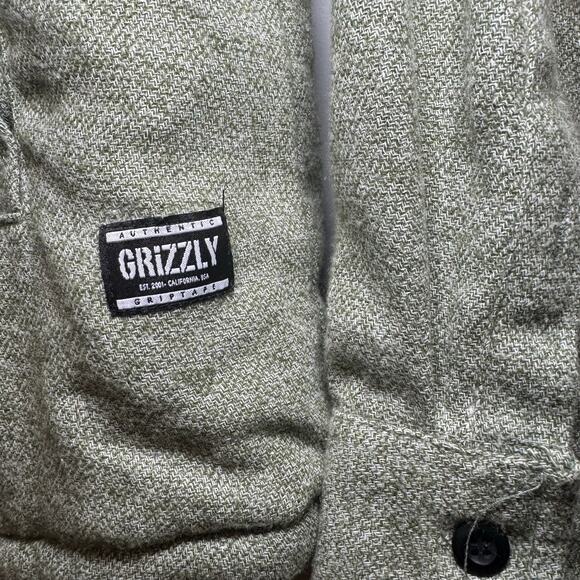 Vintage Grizzly Griptape Men’s Sherpa lined button-down jacket. Size XXL. NWT - Picture 3 of 11